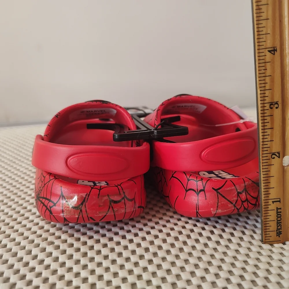 Spider-Man Toddler Boys Size 5/6 Comfort Clog Sandals Red NWT Disney Junior Marv